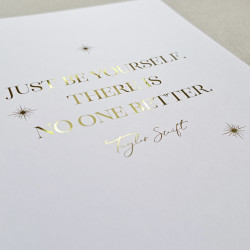 Taylor Swift Quote Foil Print